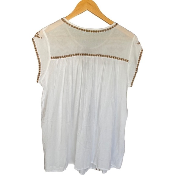 Anthropologie BEAUTIFUL STORIES BLOUSE BOHO SIZE MED. - Picture 2 of 4